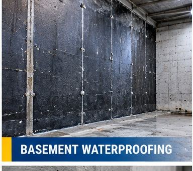 Basement negative-side waterproofing