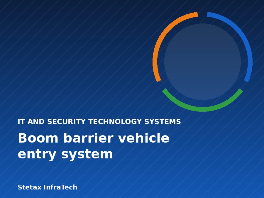 Boom barrier vehicle entry system