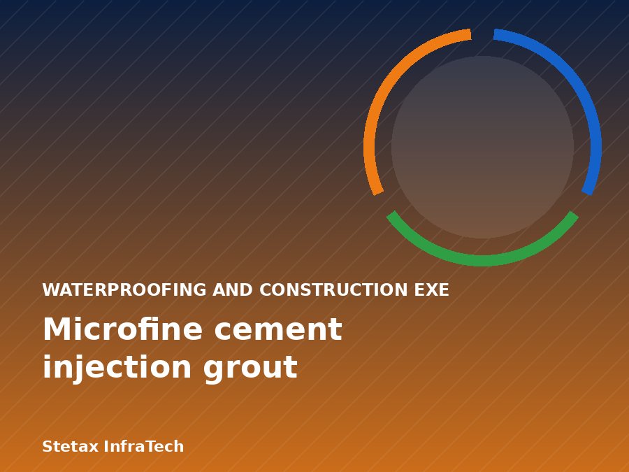 Microfine cement injection grout